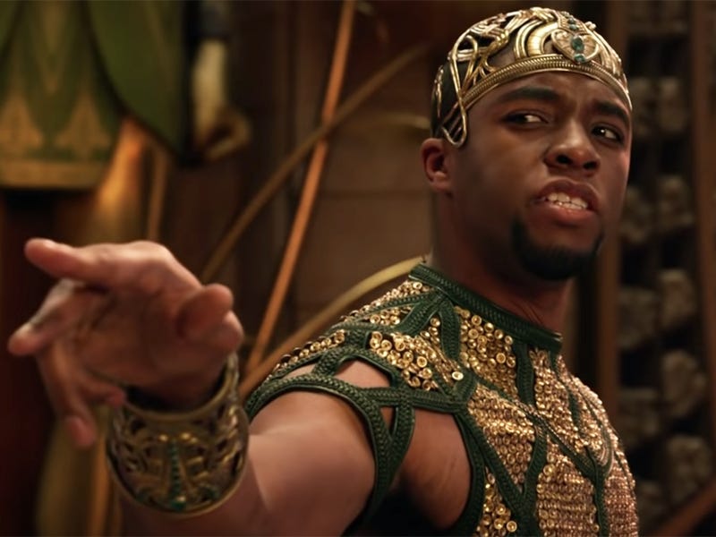 Boseman as Thoth in the film Gods of Egypt.